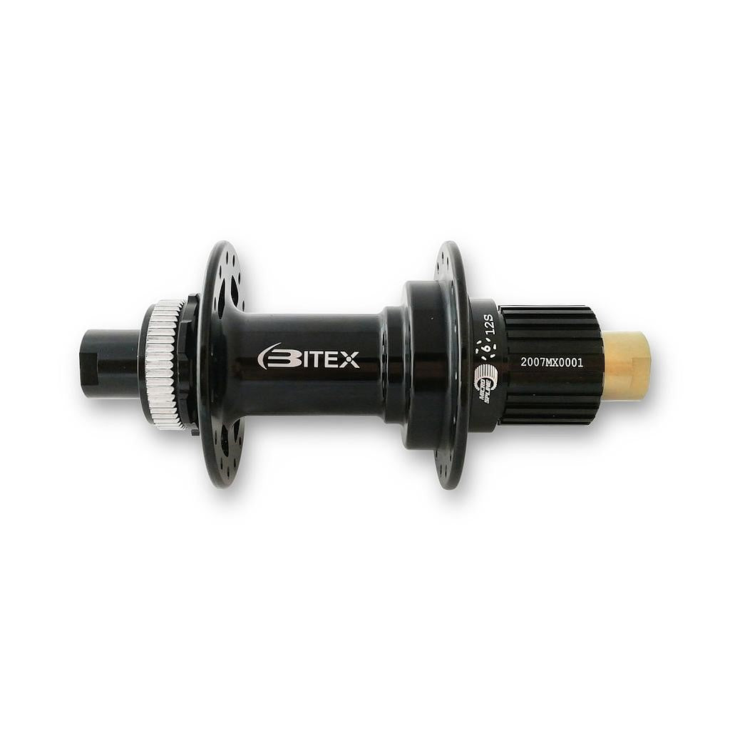 MAZA TRASERA BITEX ´23 BX212 CENTERLOCK BOOST 12x148MM NEGRA "J" (28h, Shimano Microspline)