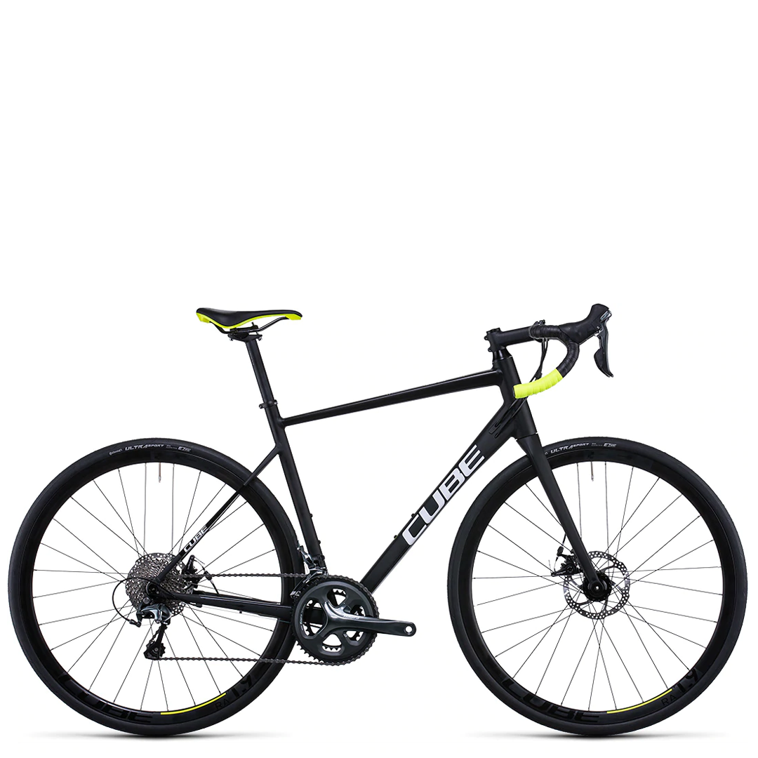 Bicicleta de Ruta CUBE Attain Race Black n White 2023