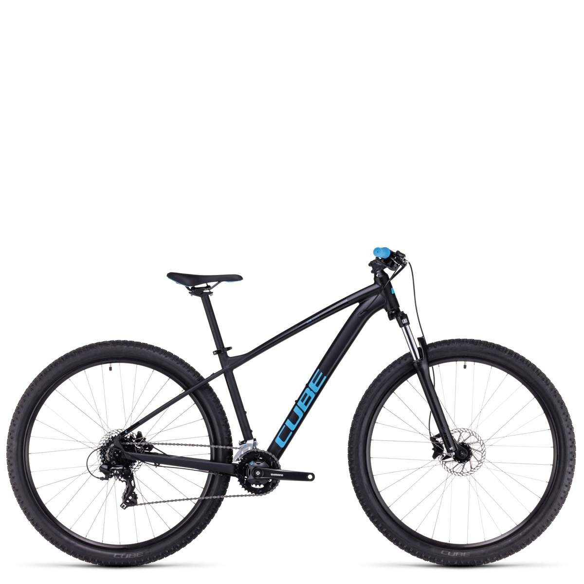 Bicicleta CUBE AIM Black n Blue 2024
