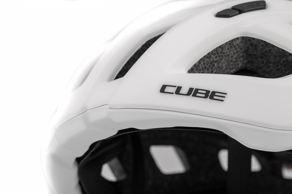Casco CUBE ROAD RACE - Blanco/Gris